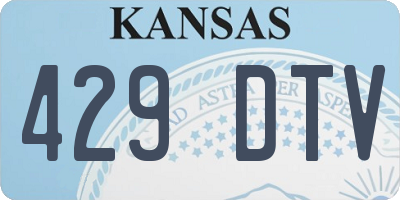 KS license plate 429DTV
