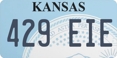 KS license plate 429EIE