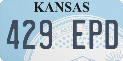 KS license plate 429EPD