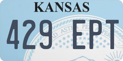 KS license plate 429EPT