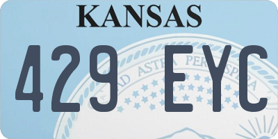 KS license plate 429EYC