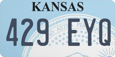 KS license plate 429EYQ