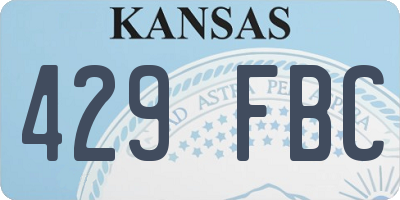 KS license plate 429FBC