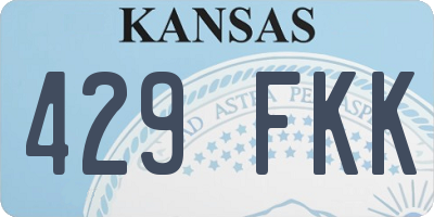 KS license plate 429FKK