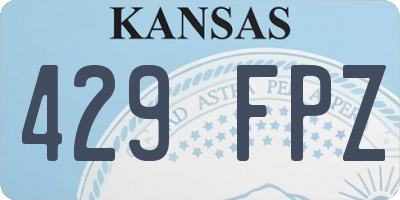 KS license plate 429FPZ