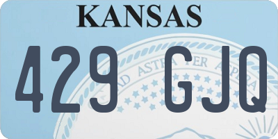 KS license plate 429GJQ