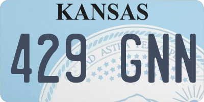 KS license plate 429GNN