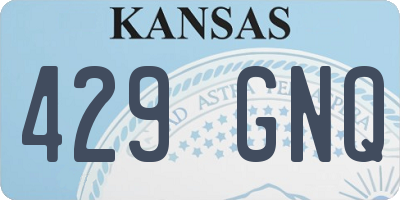 KS license plate 429GNQ