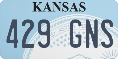 KS license plate 429GNS