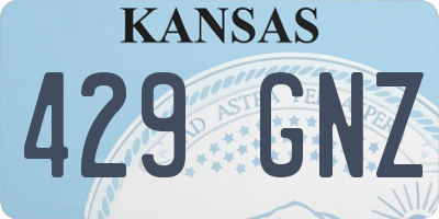 KS license plate 429GNZ