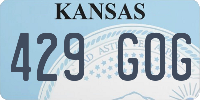KS license plate 429GOG