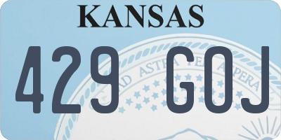 KS license plate 429GOJ