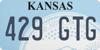KS license plate 429GTG