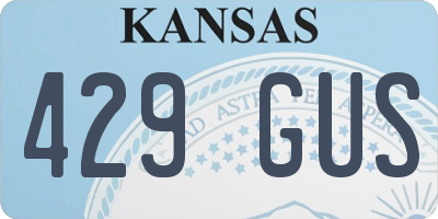 KS license plate 429GUS
