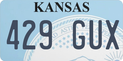 KS license plate 429GUX