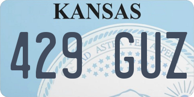 KS license plate 429GUZ