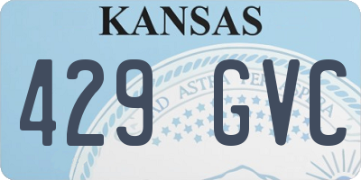 KS license plate 429GVC