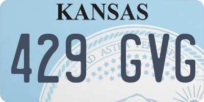 KS license plate 429GVG