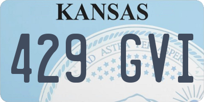 KS license plate 429GVI