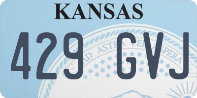 KS license plate 429GVJ