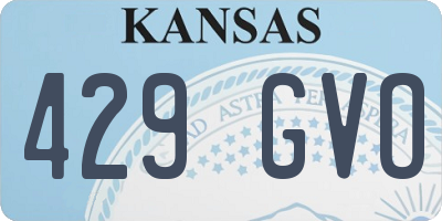 KS license plate 429GVO