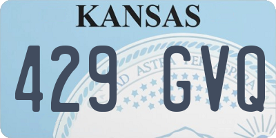 KS license plate 429GVQ