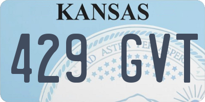 KS license plate 429GVT