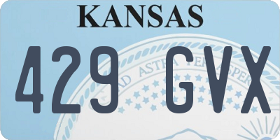 KS license plate 429GVX