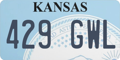 KS license plate 429GWL