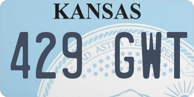 KS license plate 429GWT