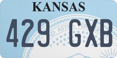 KS license plate 429GXB