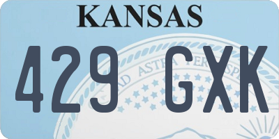 KS license plate 429GXK