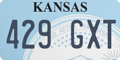 KS license plate 429GXT