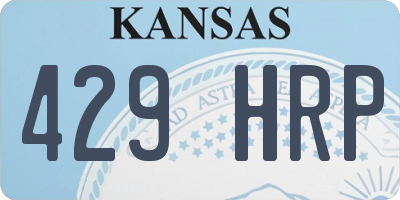 KS license plate 429HRP