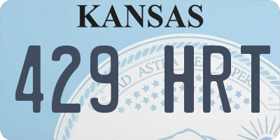 KS license plate 429HRT