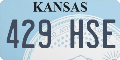 KS license plate 429HSE