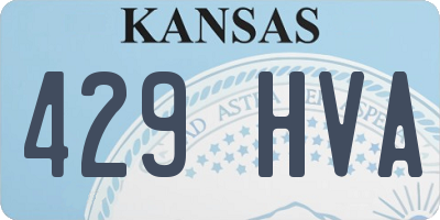 KS license plate 429HVA