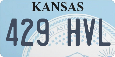 KS license plate 429HVL