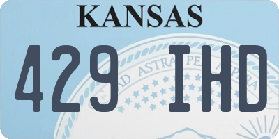 KS license plate 429IHD