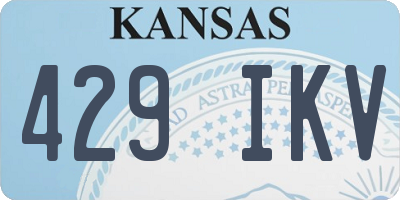 KS license plate 429IKV