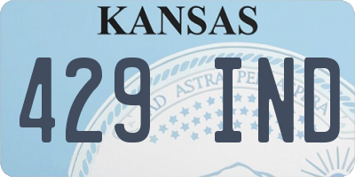 KS license plate 429IND