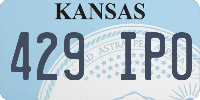 KS license plate 429IPO