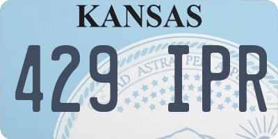 KS license plate 429IPR