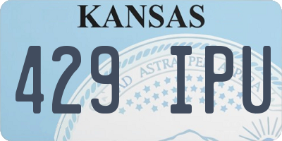 KS license plate 429IPU