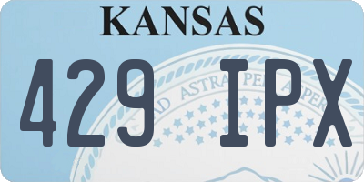 KS license plate 429IPX