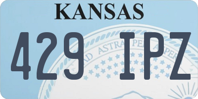 KS license plate 429IPZ