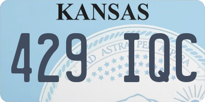 KS license plate 429IQC