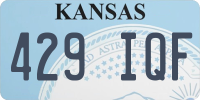KS license plate 429IQF
