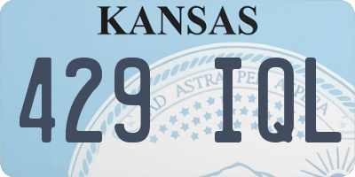 KS license plate 429IQL