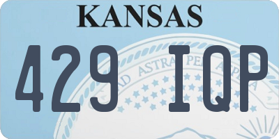 KS license plate 429IQP